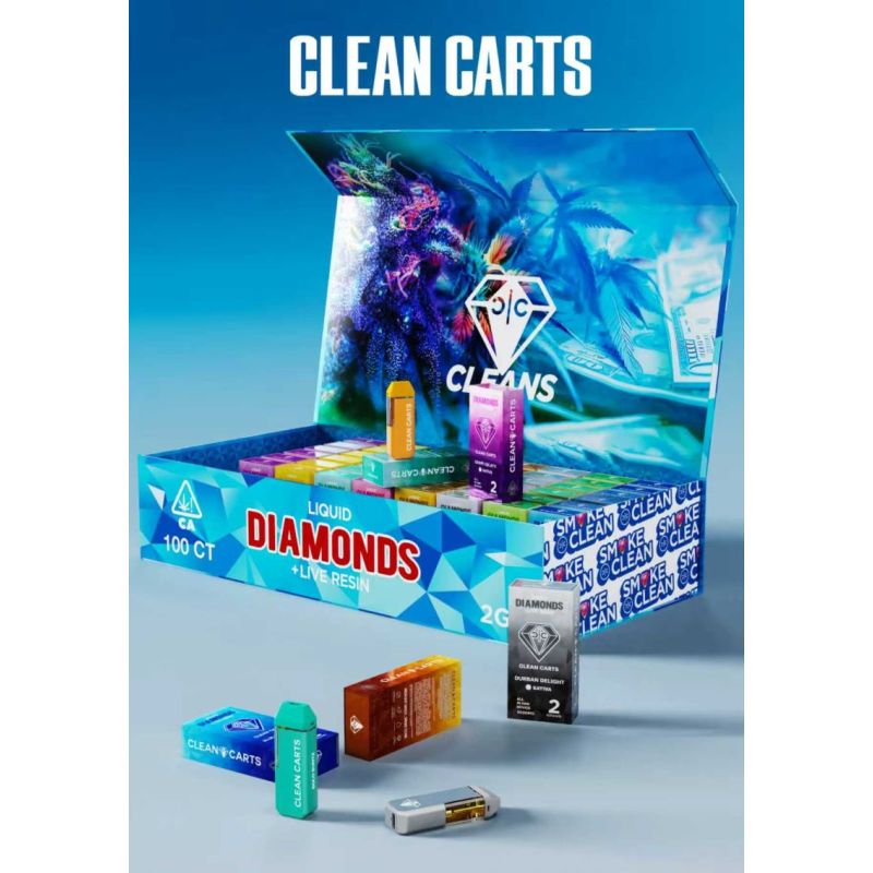 Clean Carts 2g Empty Disposable Vape Pen (100-Pack Master Display Edition)